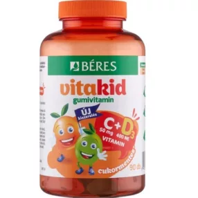 BÉRES VITAKID C D3 GUMIVIT GUMITABL 90X