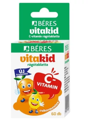 BÉRES VITAKID C VITAMIN RÁGÓTABLETTA 60X