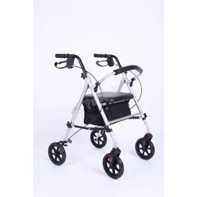 Rollátor 4 kerekű gm 4259 acél ezüst
