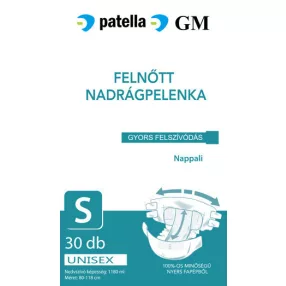 Gm nadrágpelenka nappali S 1180 ml 30 db