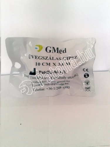 Műanyag gipsz üvegszálas 10 cm x 3,6 m kék gmed 4-es
