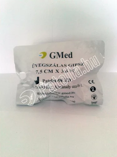 Műanyag gipsz üvegszálas 7,5 cm x 3,6 m kék gmed 3-as