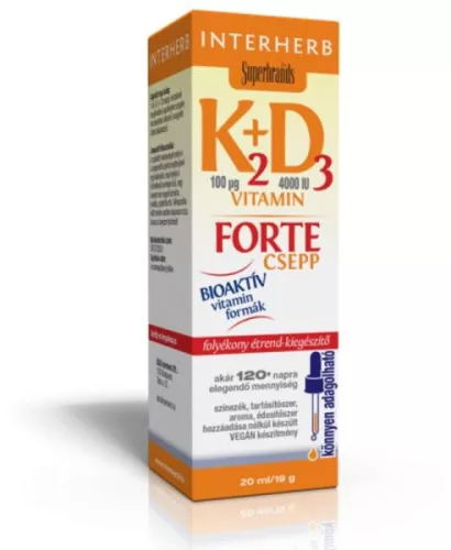 INTERHERB K2 D3 VIT FORTE CSEPPEK 20ML