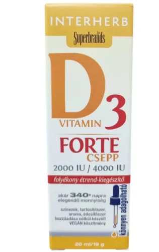 INTERHERB D3 VITAMIN FORTE CSEPPEK 20ML