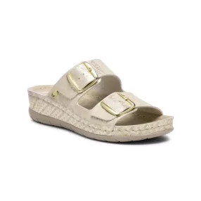 SCHOLL ABERDEEN PAPUCS 41 PLATINA 1PÁR