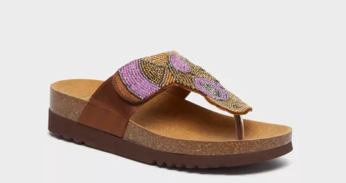 SCHOLL TANISHA PAPUCS 41 BARNA FLIP 1PÁR