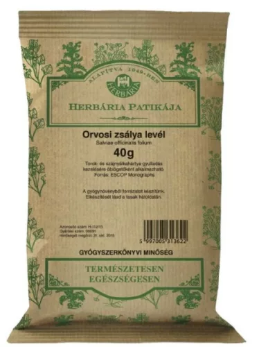 ORVOSI ZSÁLYALEVÉL TEA 1X 40G HERB