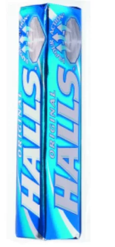 HALLS CUKORKA ORIGINAL 9X (33,5G)