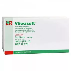 Vliwasoft 5 cm x 5 cm steril 150x 12076