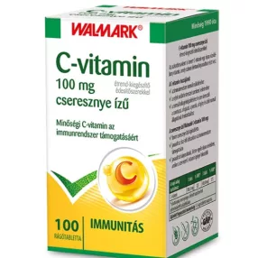 C VIT 100MG RÁGÓTABL CSERESZNYE 100X WAL