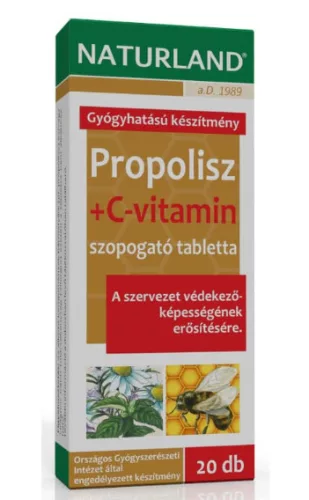 PROPOLISZ C VIT SZOPOGATÓ TABL 20X NLAND