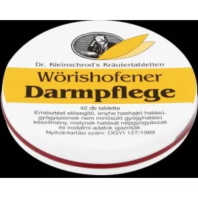 WÖRISHOFENI DARMPFLEGE TABLETTA 42X
