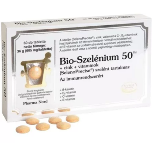 BIO-SZELÉNIUM 50+ZN+VIT TABL 60X PHNORD
