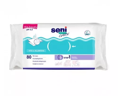 Seni care törlőkendő nedves 80 db