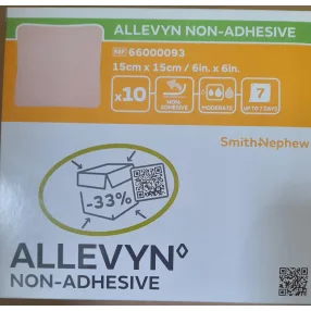 ALLEVYN NON-ADH HABK RAGSZN 15X15CM 10X