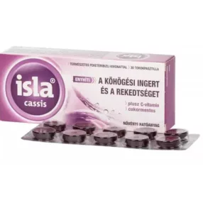 ISLA-CASSIS PLUS C VITAMIN SZOP TABL 30X