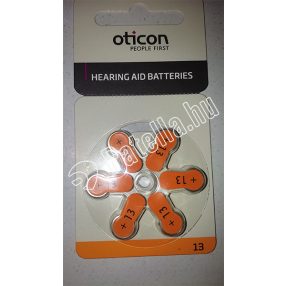 Hallókészülék gombelem Varta oction 13 6 db/csomag