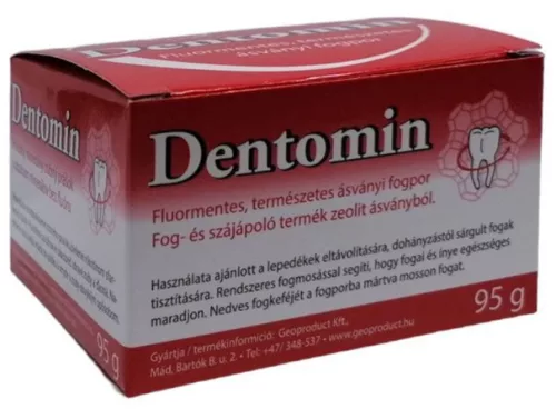 DENTOMIN ÁSV FLUORMENT FOGPOR NATÚR 95G