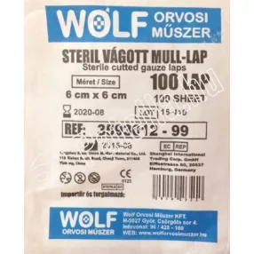 Mull lap steril 6x6 cm 100x 3593012 w