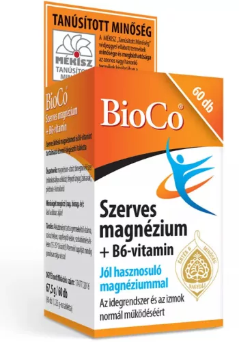 SZERVES MAGNÉZIUM B6 TABLETTA 60X BIOCO