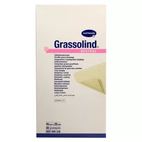   Grassolind kenőcstüll 10 x 20 cm 30 db/doboz impregnált gézlap steril (hartmann)