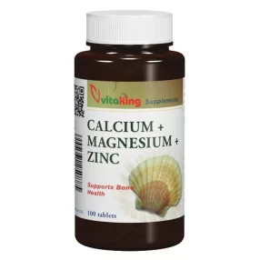   Vitaking kálcium+magnézium+Cink 100 darabos ásványi vitamin