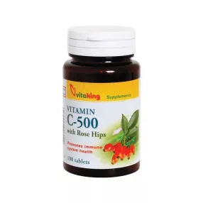   Vitaking C vitamin 500 mg 100 darabos tabletta csipkebogyóval