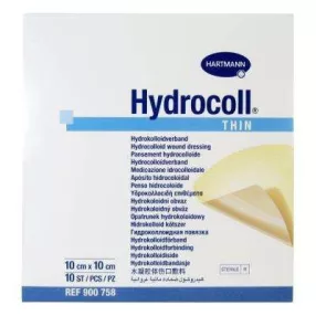   Hydrocoll thin 10 cm x 10 cm 10/doboz steril hydrocolloid kötszer vékony lappal (hartmann)