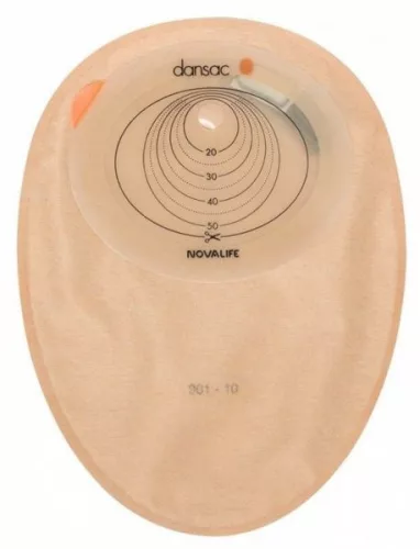 Dansac 901-30 novalife 1 midi zárt testszínű zacskó kivágható 30-55x70 mm-ig