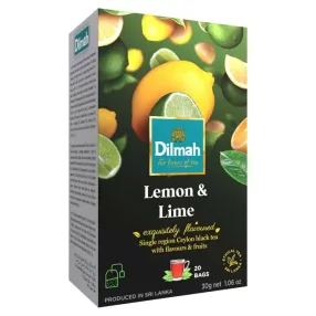DILMAH FEKETE TEA CITROM & LIME 20 DB FILTER
