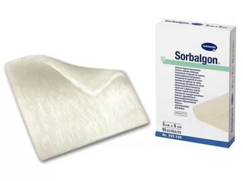 Sorbalgon 5 x 5 cm alginát sebfedő lap steril (hartmann)