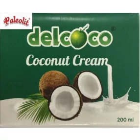 Delcoco kókusztejszín 200 ml gluténmentes