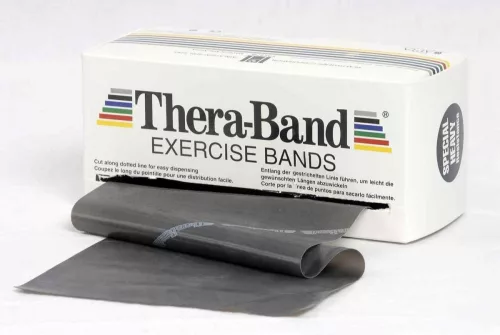 Thera-band 5,5 m fekete szuper erős erősítő gumiszalag