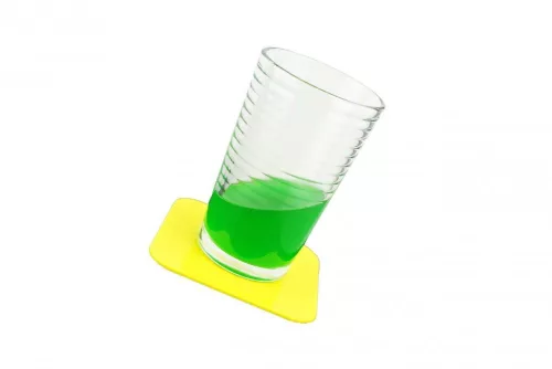 Tenura négyzet alakú poháralátét 4 darabos kék 9x9 cm