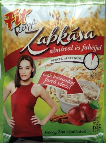 Fit reggeli zabkása almával és fahéjjal 65 gr
