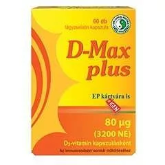 Dr.chen d-max plus D3 vitamin kapszula 3200 ne 60 db-os (immunrendszer normál működésére)