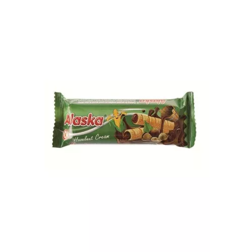 Alaska mogyoró ízű krémmel töltött kukorica rúd 18 gr (gluténmentes)
