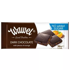   Wawel narancs ízű étcsokoládé narancs darabokkal édesítőszerrel 100 gr