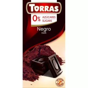   Torras étcsokoládé hozzáadott cukor nélkül 75 gr (gluténmentes)