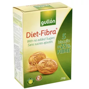 Gullón fibra cukormentes rostdús keksz 250 gr