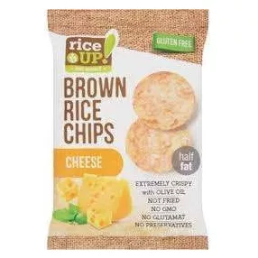   Rice up teljes kiőrlésű barna rizs chips 60 gr sajtos (gluténmentes)