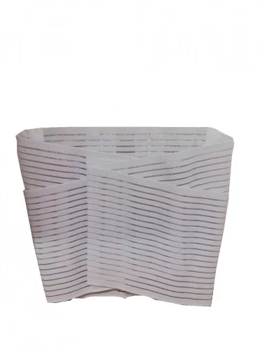 Ágyék-keresztcsont ortézis 24 cm széles bordásgumiból 1-es méret (75 cm) fehér