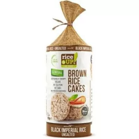   Rice up natúr puffaszott teljes kiörlésű barna rizsszelet fekete rizzsel 120 gr