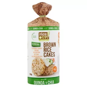   Rice up puffaszott teljes kiörlésű barna rizsszelet chia magos&quinoás 120 gr
