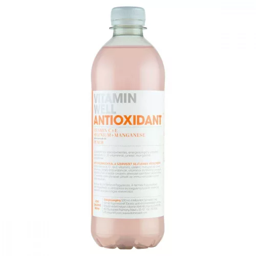 VITAMIN WELL ANTIOXIDANT SZÉNSAVMENTES ÜDÍTŐITAL 500 ML