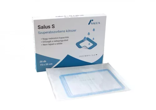 Salus S 15x20 cm-es superabsorbens kötszer steril