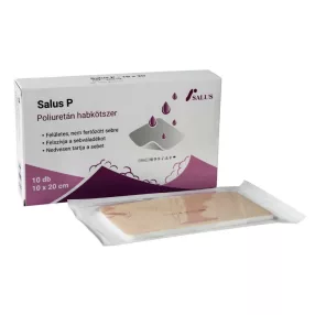 Salus p 10x20 cm-es poliuretán habkötszer steril