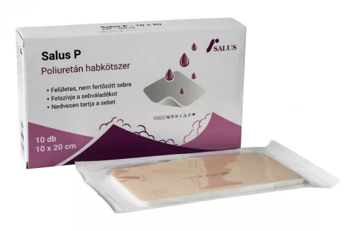 Salus p 10x20 cm-es poliuretán habkötszer steril