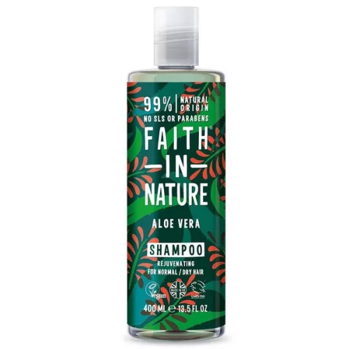 Bio aloe vera sampon 400 ml (faith in natur) normál vagy száraz hajra