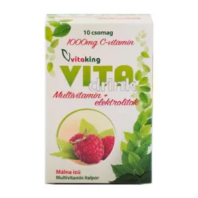 Vitaking vitadrink málna ízű italpor 10 tasak/doboz